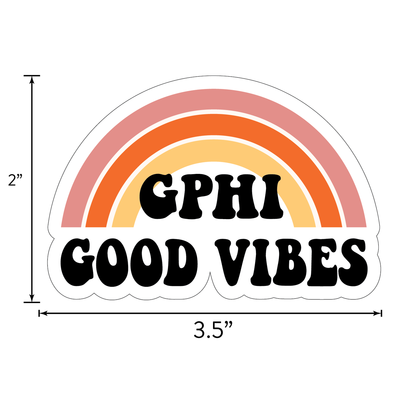 Gamma Phi Beta <br> Retro Sticker Sheet