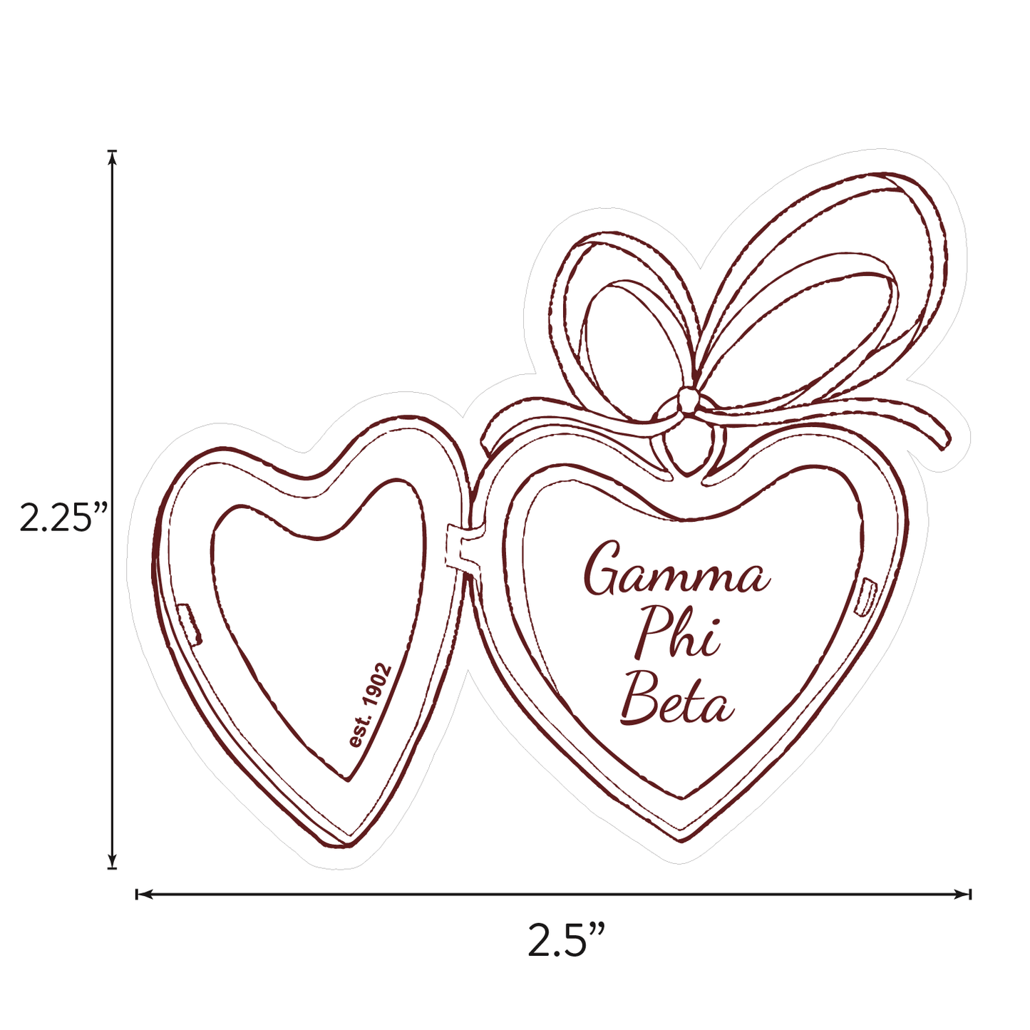 Gamma Phi Beta Sticker Sheet- Teddy Bears and Sisterhood Love Theme