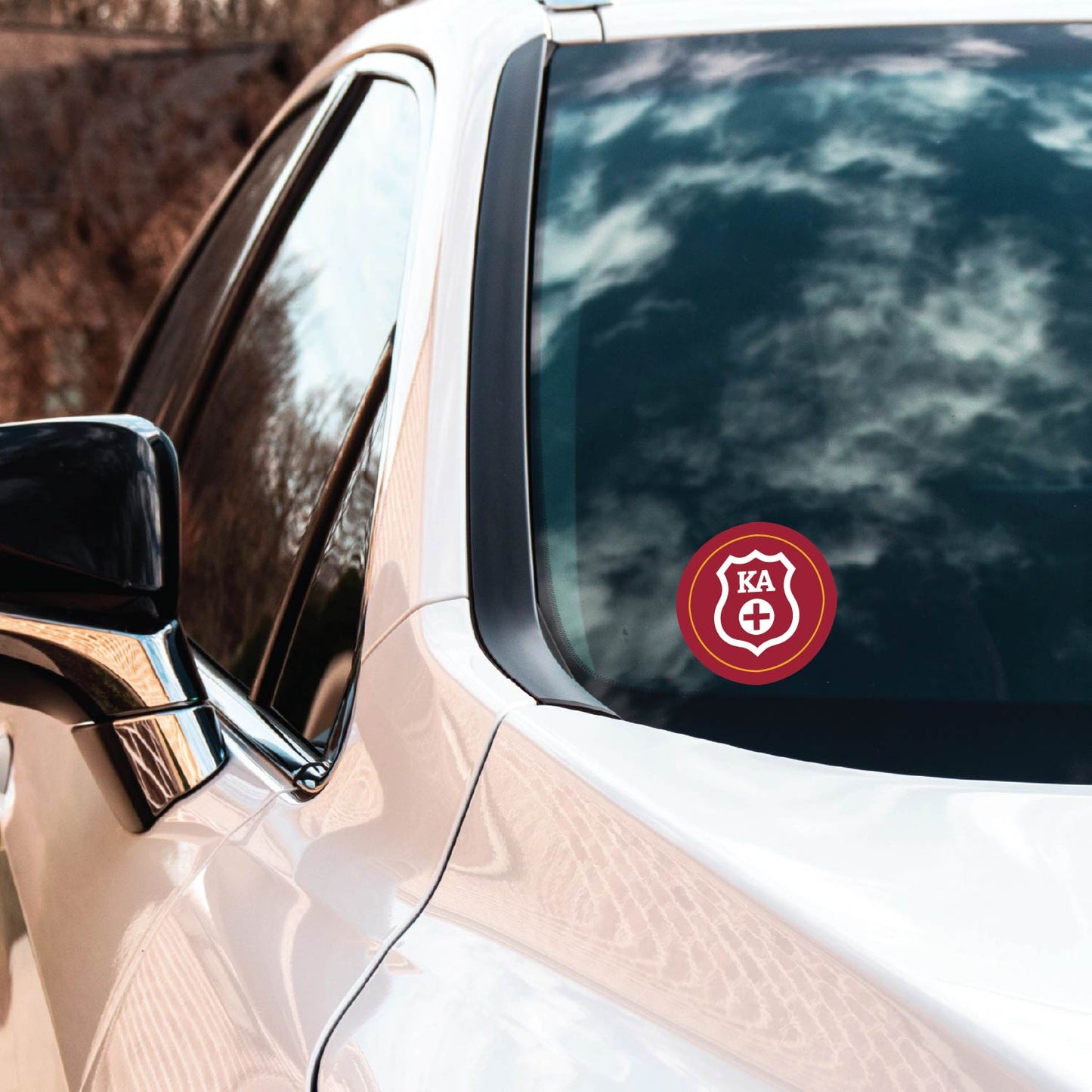 Kappa Alpha Fraternity Car Decal Sticker- Full Color Circle Logo