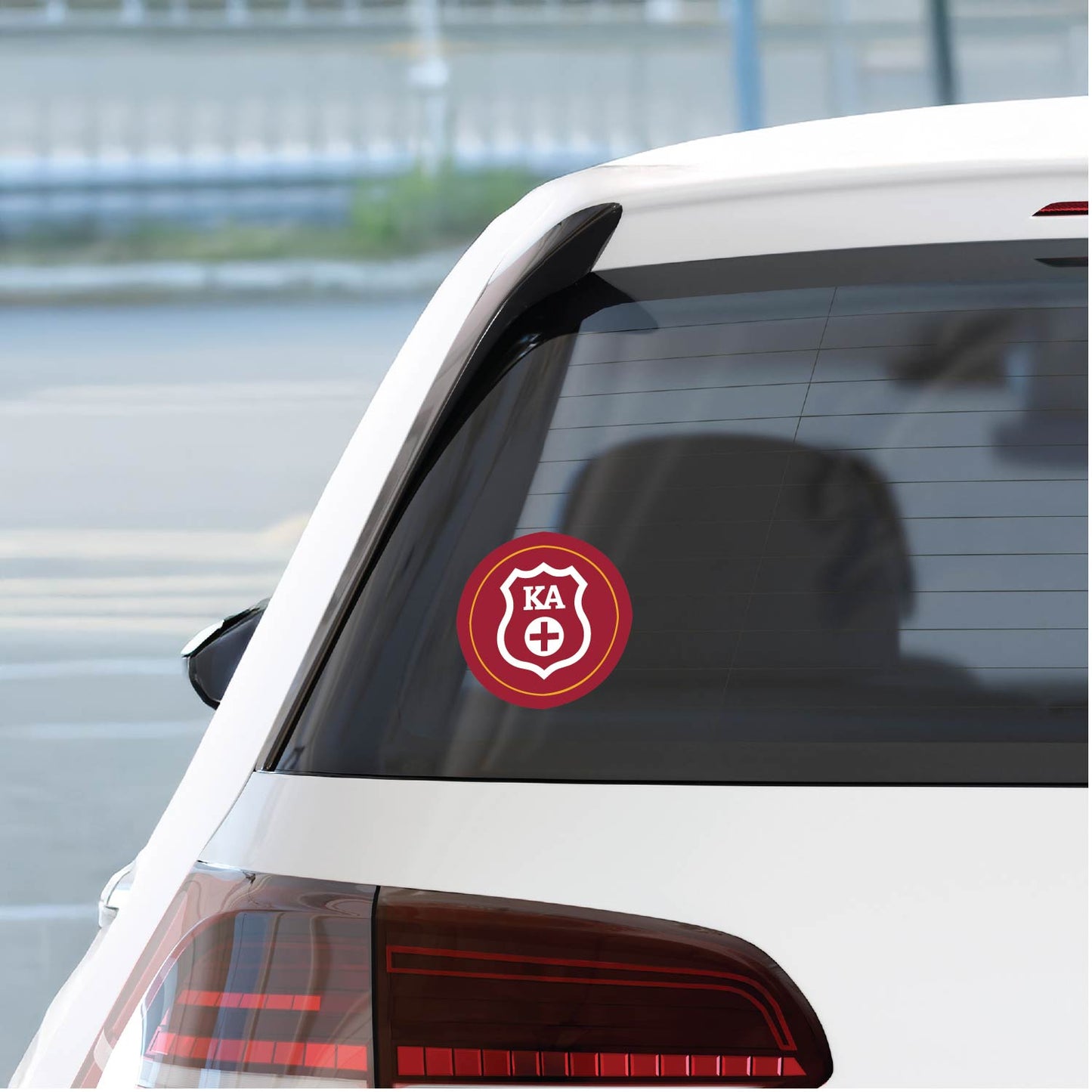 Kappa Alpha Fraternity Car Decal Sticker- Full Color Circle Logo