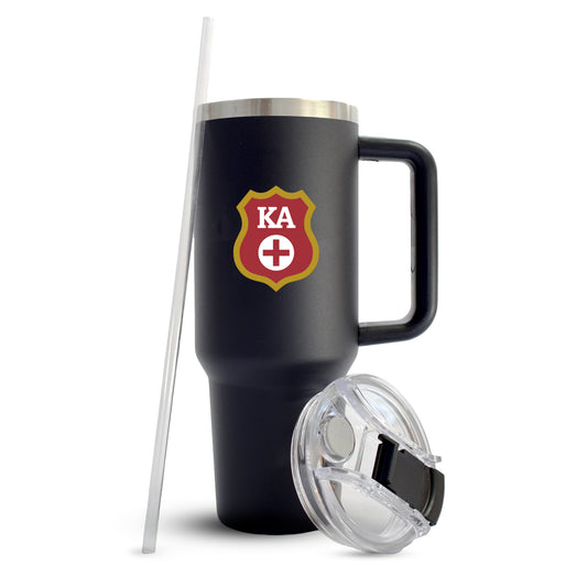 Kappa Alpha Fraternity 40oz Stainless Steel Tumbler with Handle