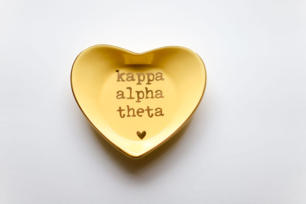 Sorority Shop Ceramic Ring Dish - Heart Shaped