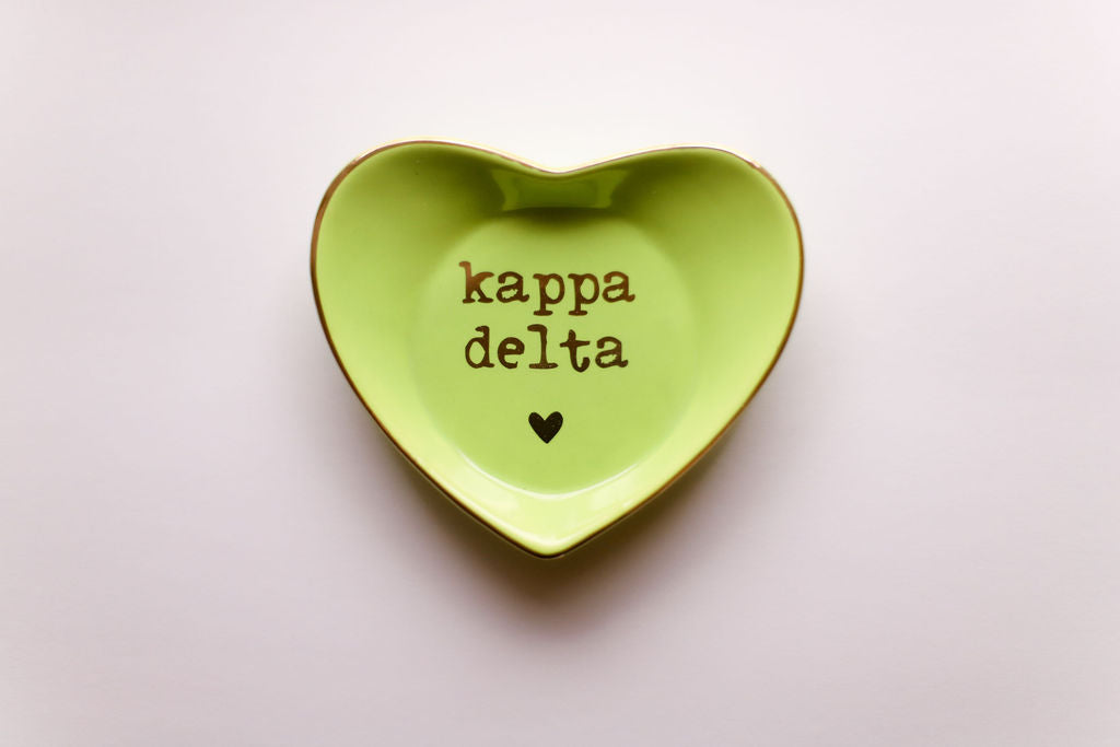 Sorority Shop Ceramic Ring Dish - Heart Shaped