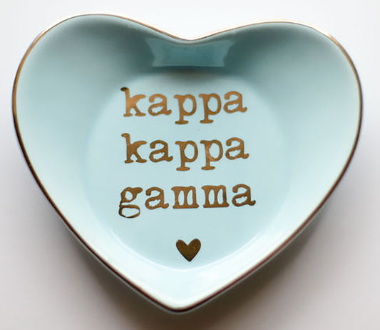 Kappa Kappa Gamma Ceramic Ring Dish