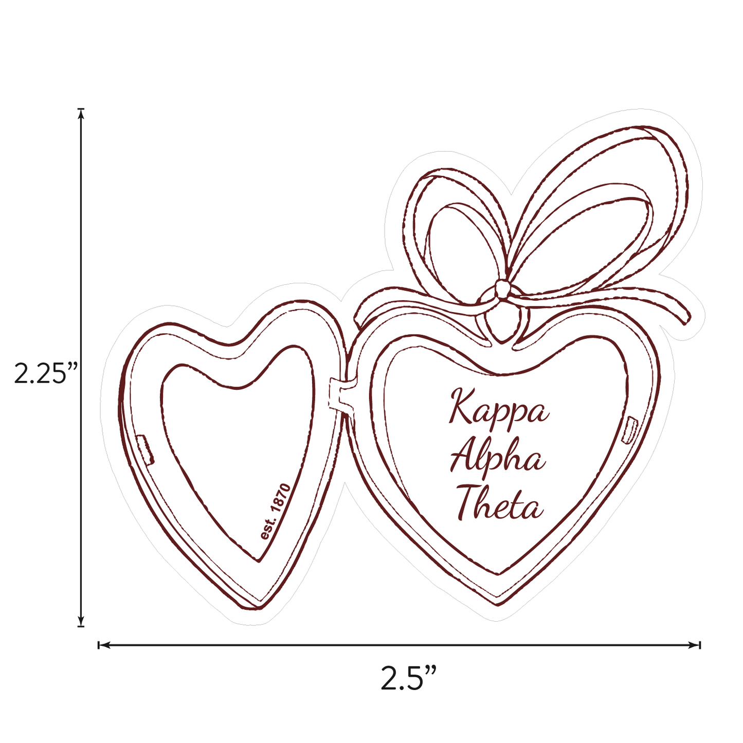 Kappa Alpha Theta Sticker Sheet- Teddy Bears and Sisterhood Love Theme