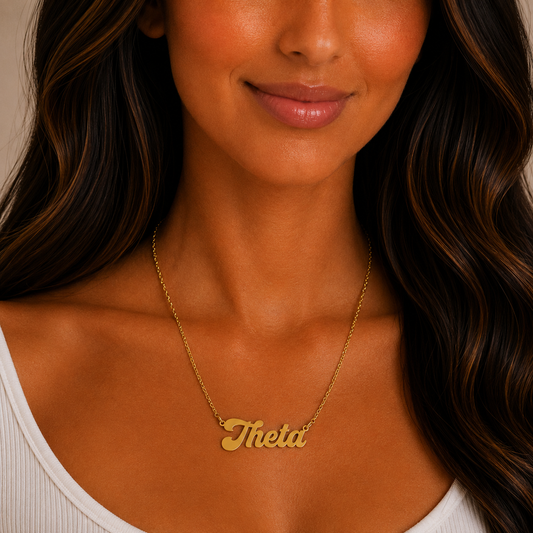 Kappa Alpha Theta Retro Design Necklace