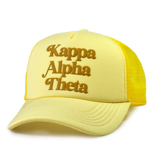 Kappa Alpha Theta Baseball Cap, Mesh Trucker-Style Hat