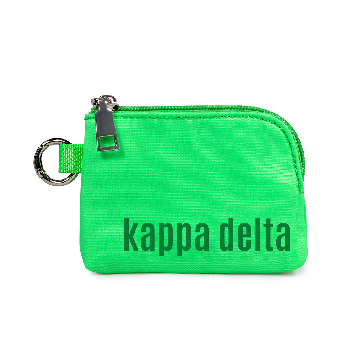Kappa Delta Zipper Wallet Pouch with Keyring