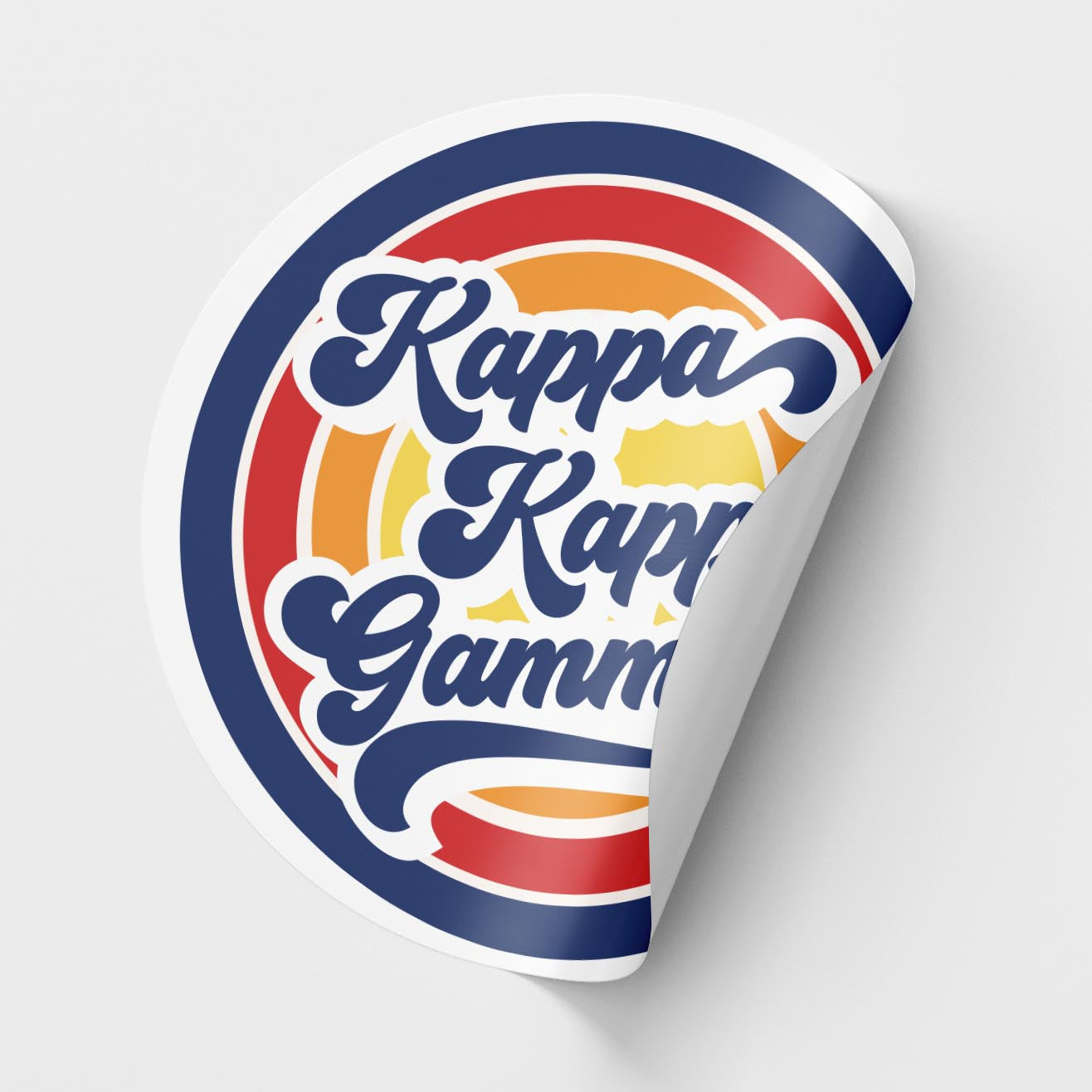 Kappa Kappa Gamma <br> Retro Sticker Sheet