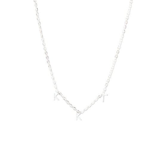 Kappa Kappa Gamma Silver Greek Letters Necklace