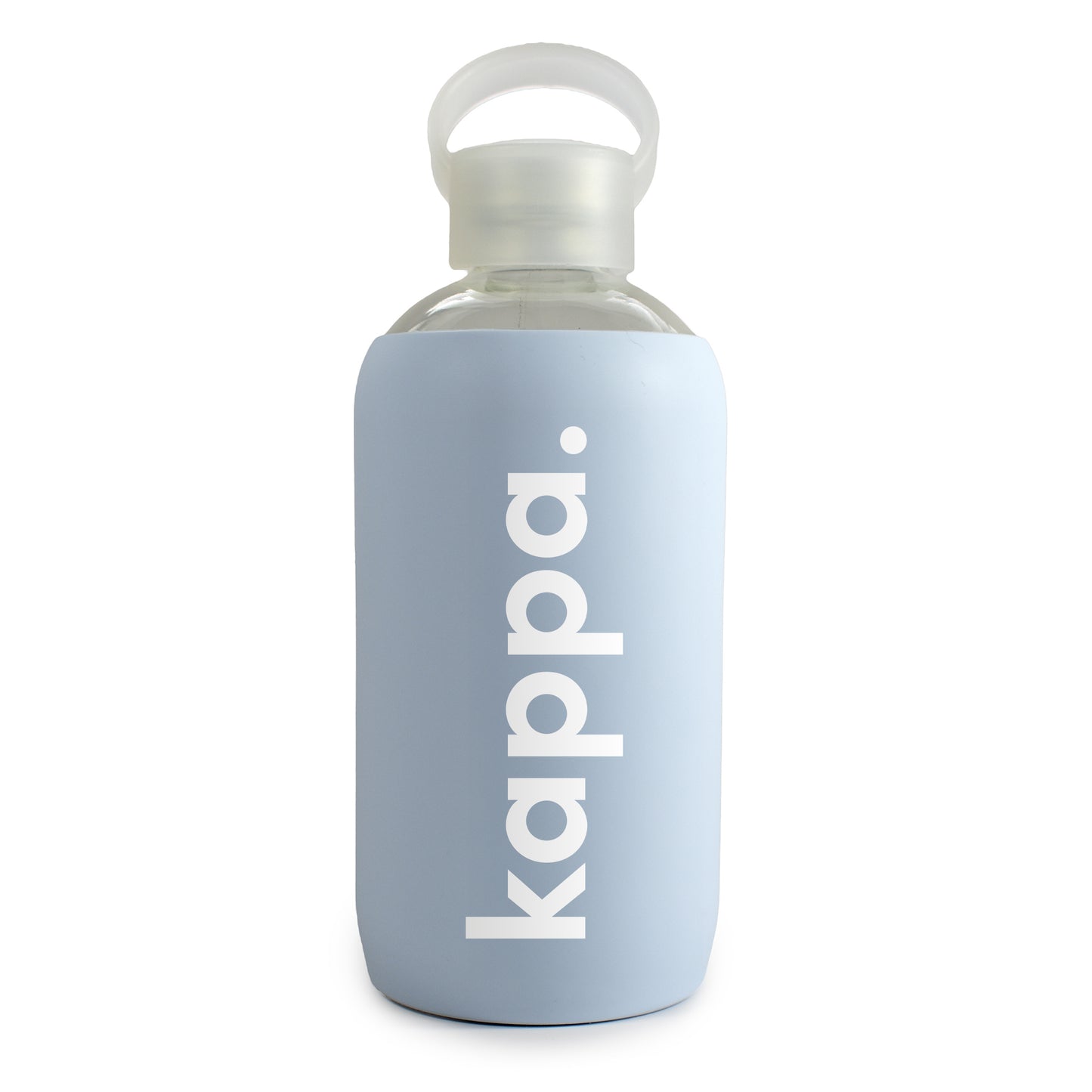 Kappa Kappa Gamma Glass Water Bottle with Silicone Sleeve