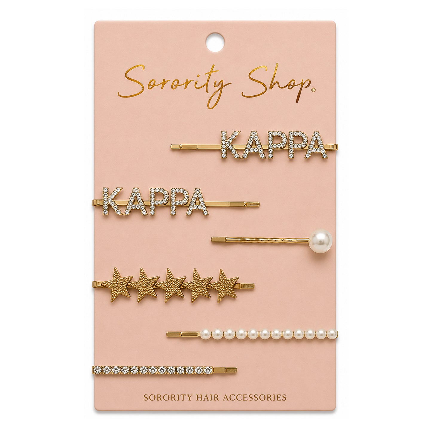 Kappa Kappa Gamma Sorority Hair Clips