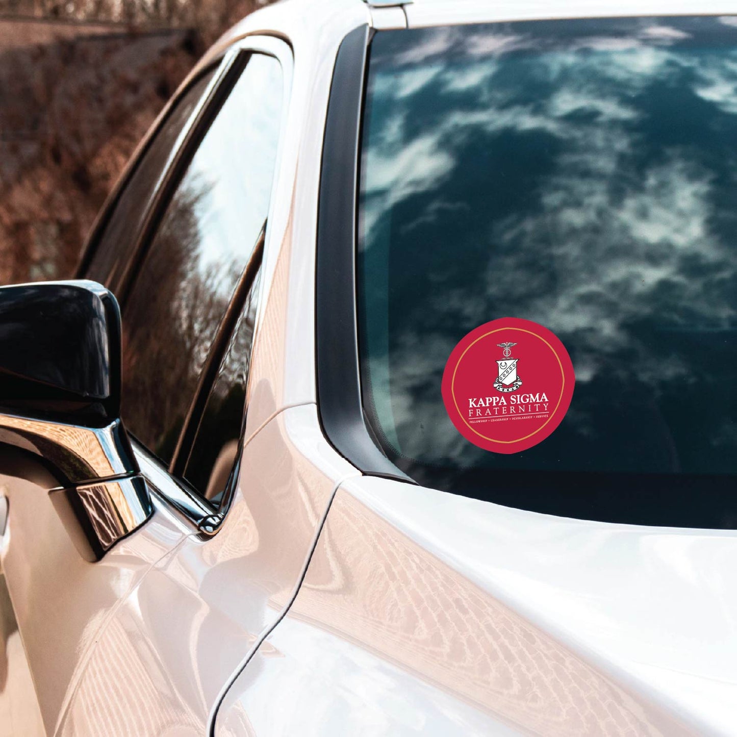 Kappa Sigma Fraternity Car Decal Sticker- Full Color Circle Logo