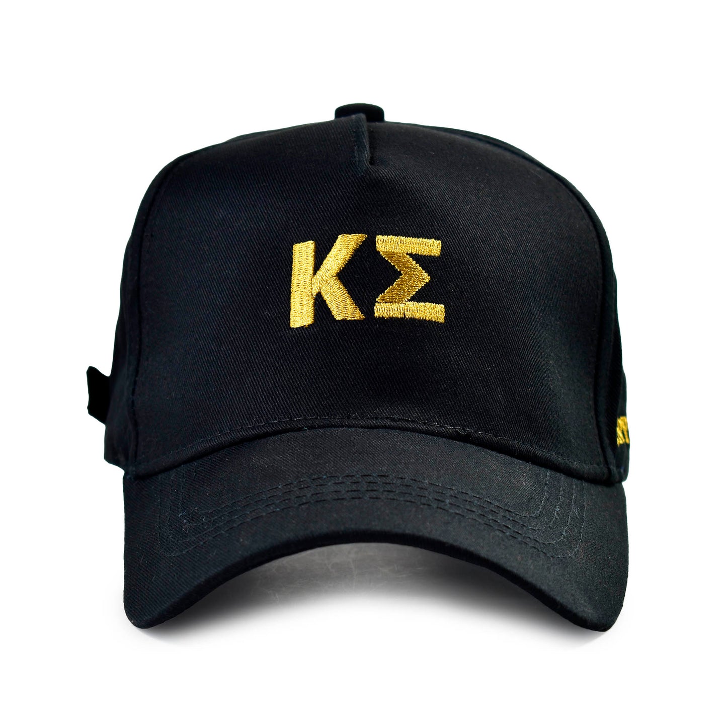 Kappa Sigma Fraternity Baseball Cap- Brushed Cotton 5-Panel Black Hat