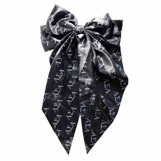 Alpha Sigma Alpha Greek Letters Hair Bow