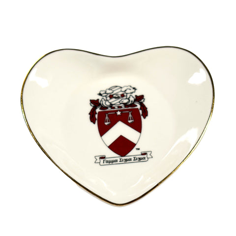 Gamma Sigma Sigma Ceramic Ring Dish