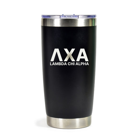 Lambda Chi Alpha 20 oz. Insulated Tumbler with Greek Letters