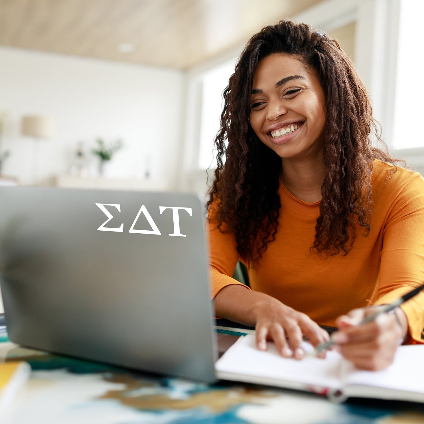 Tau Beta Sigma Car Decal Sticker- Greek Letters Design