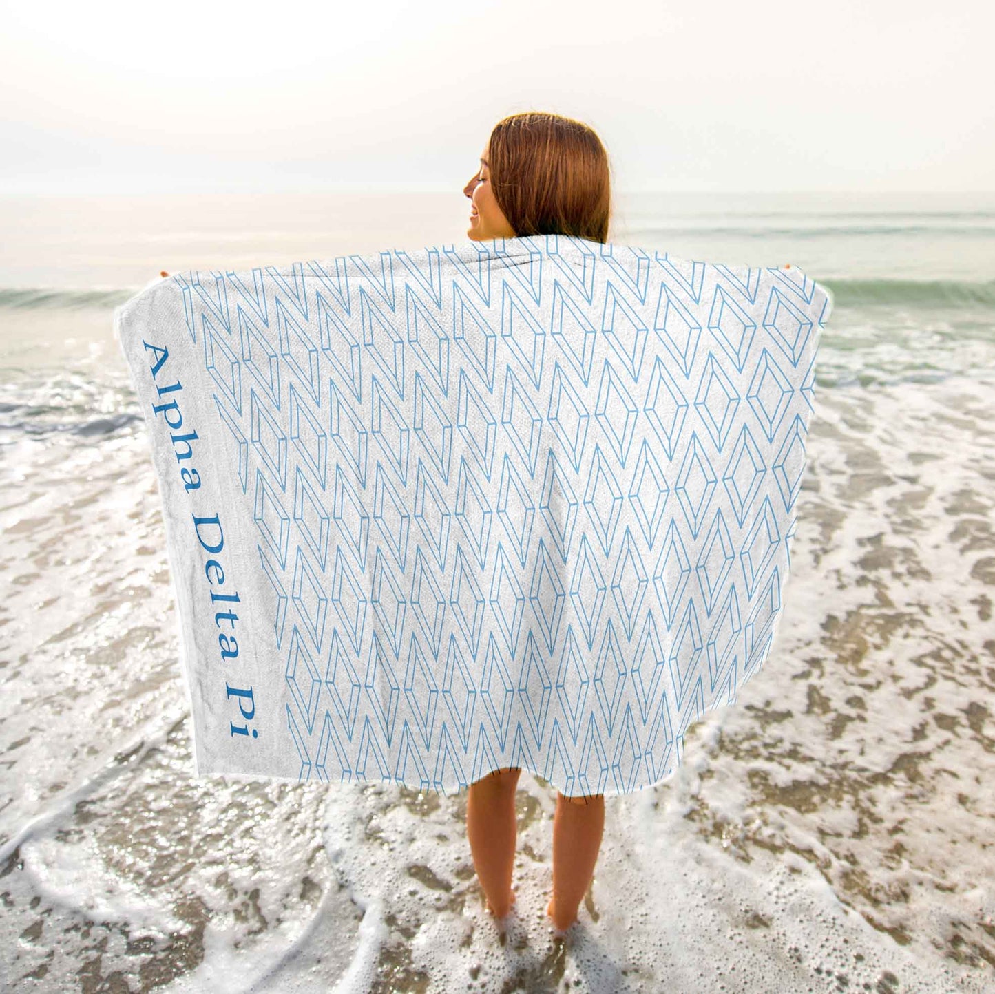 Alpha Delta Pi Beach Towel- Lightweight Brand Design