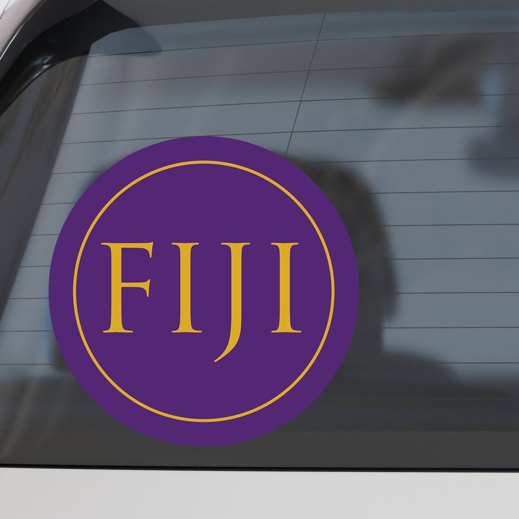 Phi Gamma Delta Fraternity Car Decal Sticker- Full Color Circle Logo
