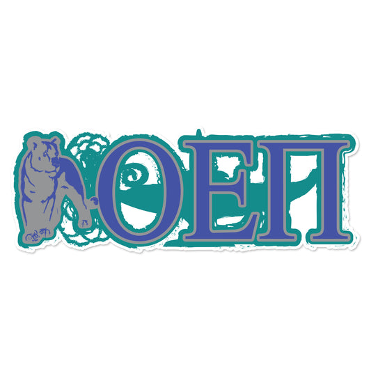Omicron Epsilon Pi Laptop Jumbo Sticker/Decal