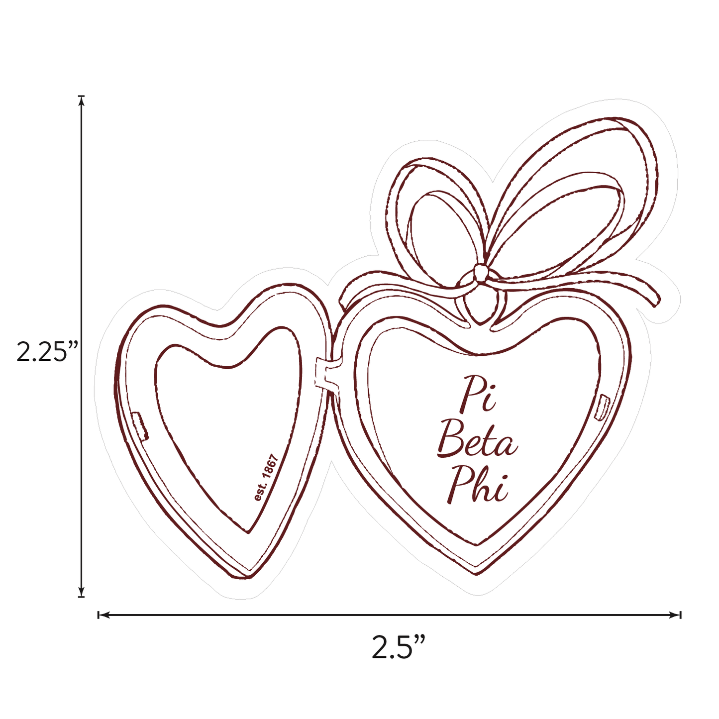 Pi Beta Phi Sticker Sheet- Teddy Bears and Sisterhood Love Theme