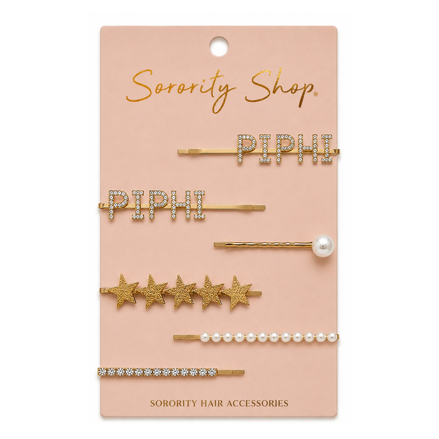 Pi Beta Phi Sorority Hair Clips