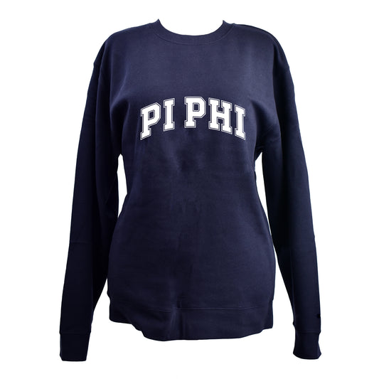 Pi Beta Phi Sweatshirt- Crewneck Varsity Letters Design