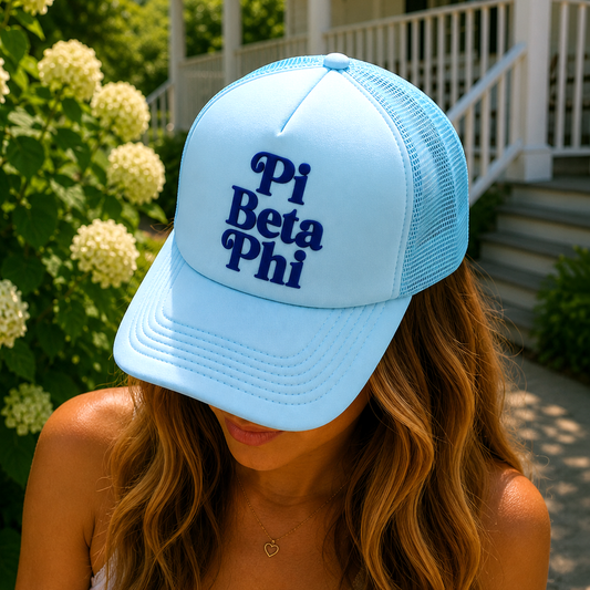 Pi Beta Phi Baseball Cap, Mesh Trucker-Style Hat