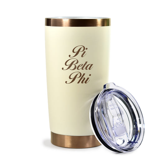 Pi Beta Phi 20 oz. Insulated Tumbler with Sorority Name