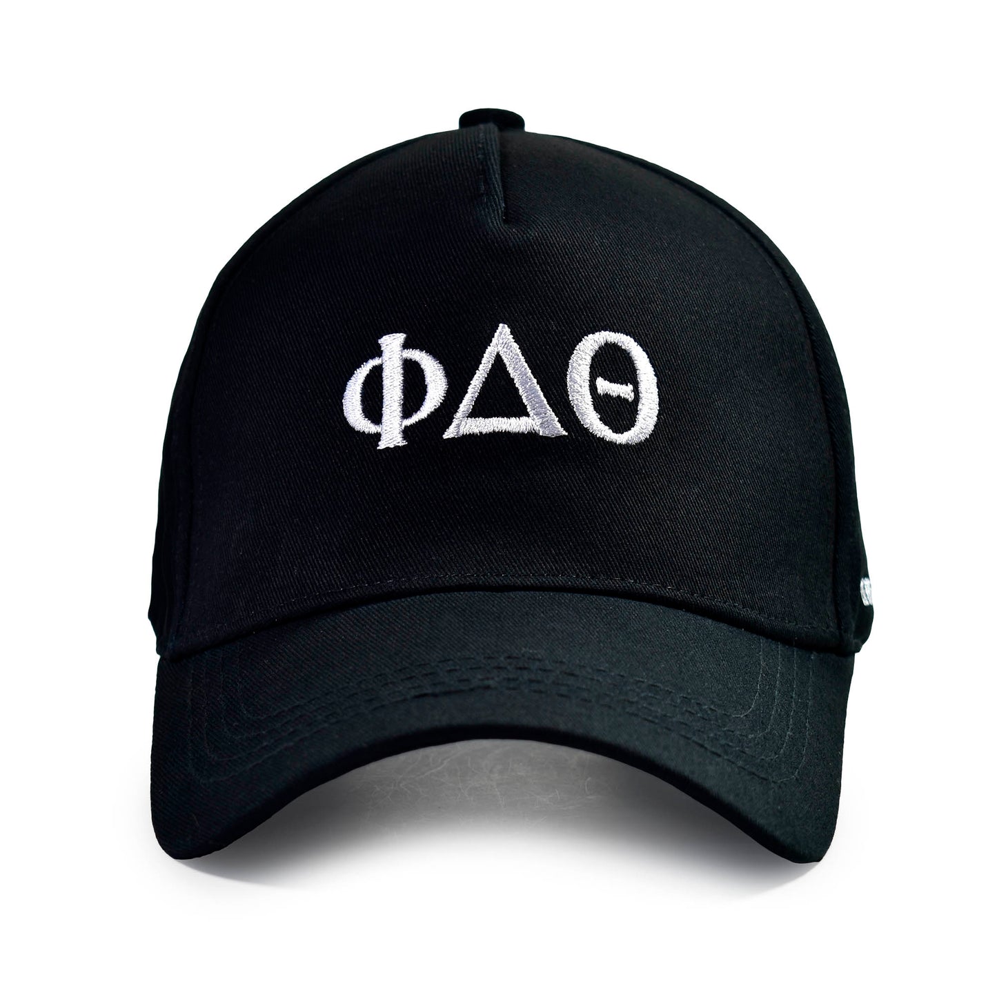 Phi Delta Theta Fraternity Baseball Cap- Brushed Cotton 5-Panel Black Hat