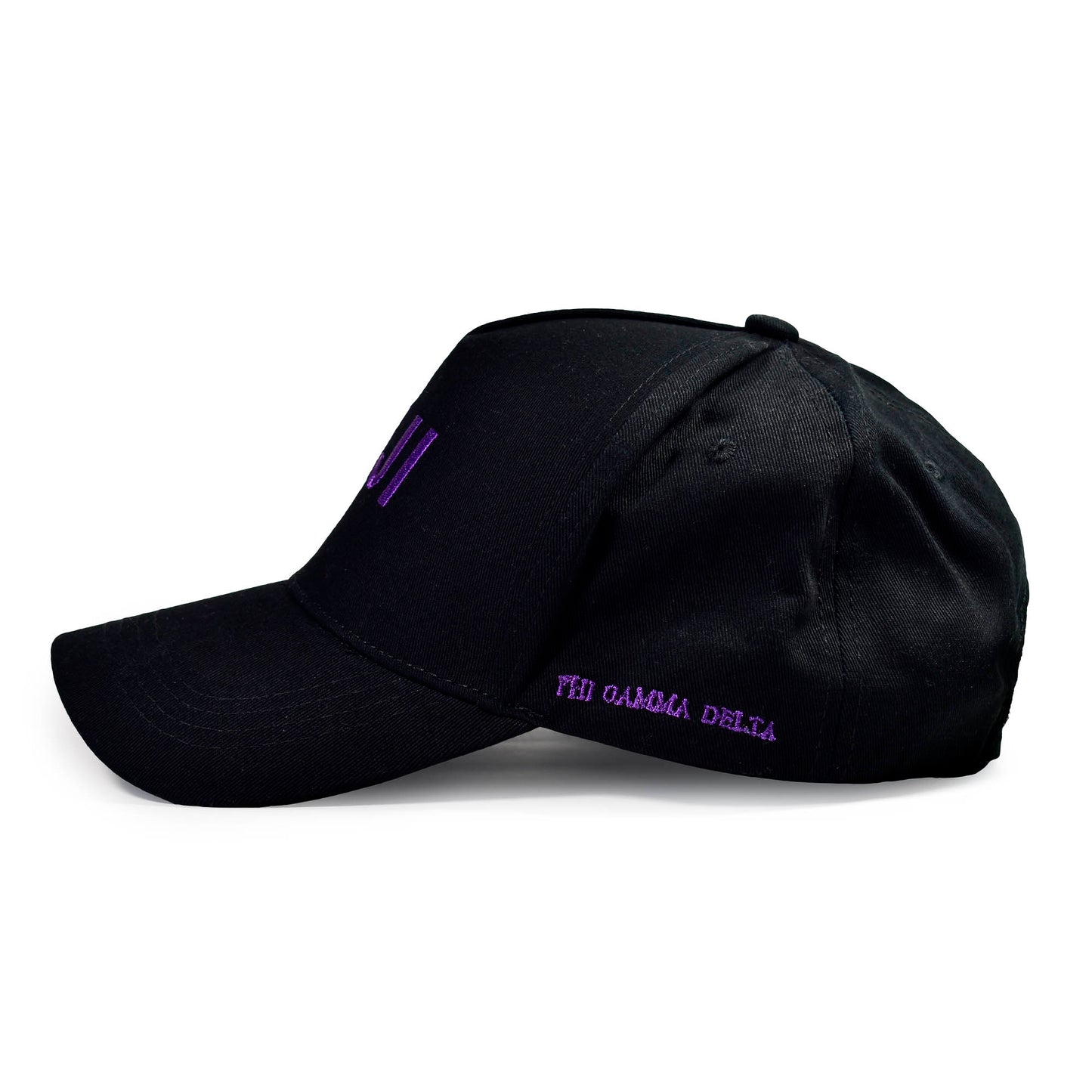 Phi Gamma Delta Fraternity Baseball Cap- Brushed Cotton 5-Panel Black Hat