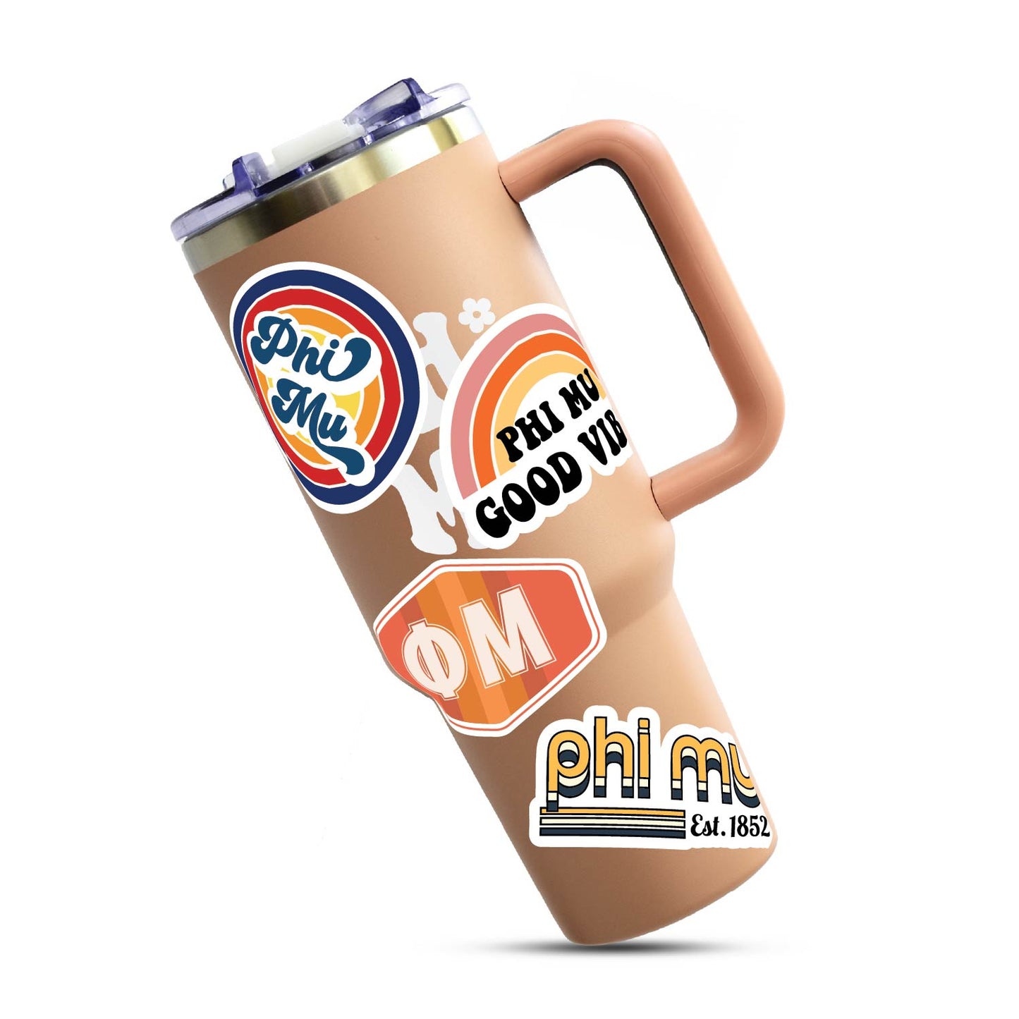 Phi Mu <br> Retro Sticker Sheet