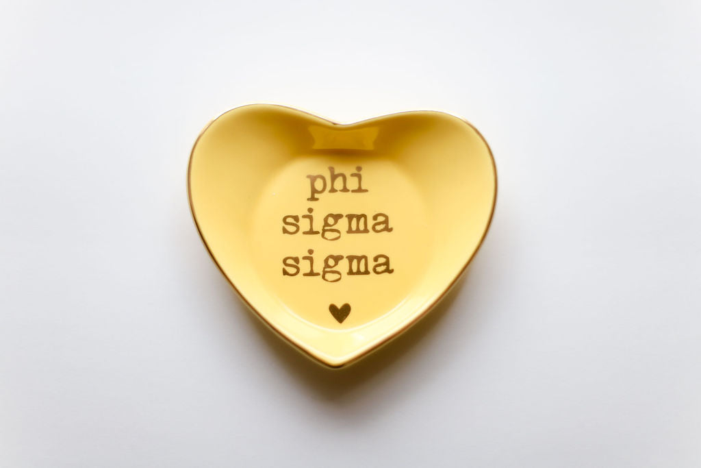 Sorority Shop Ceramic Ring Dish - Heart Shaped