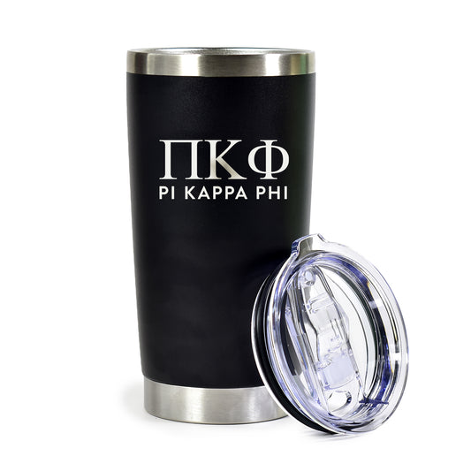 Pi Kappa Phi 20 oz. Insulated Tumbler with Greek Letters