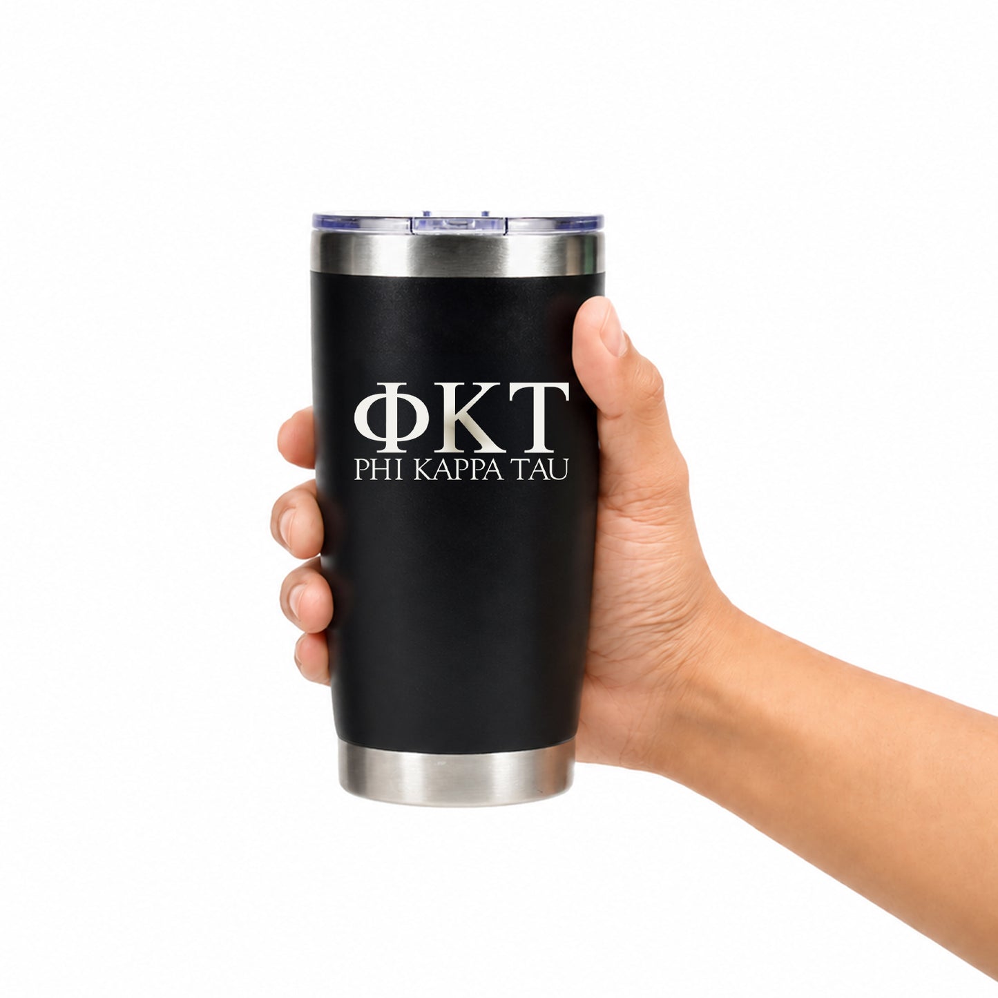 Phi Kappa Tau 20 oz. Insulated Tumbler with Greek Letters