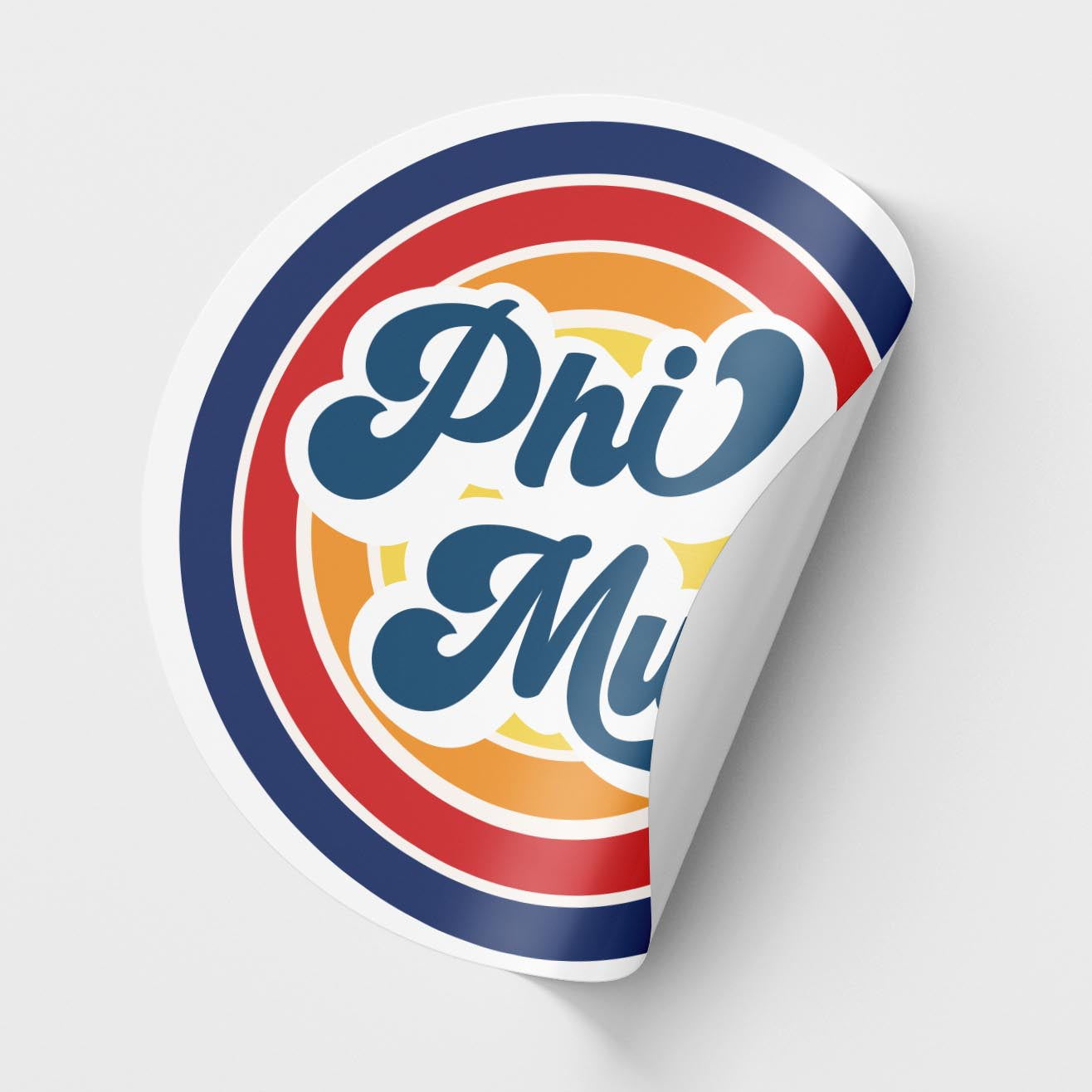 Phi Mu <br> Retro Sticker Sheet