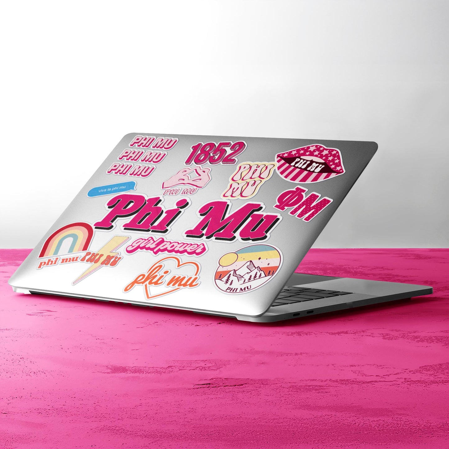 Phi Mu Girl Power Sticker Sheet