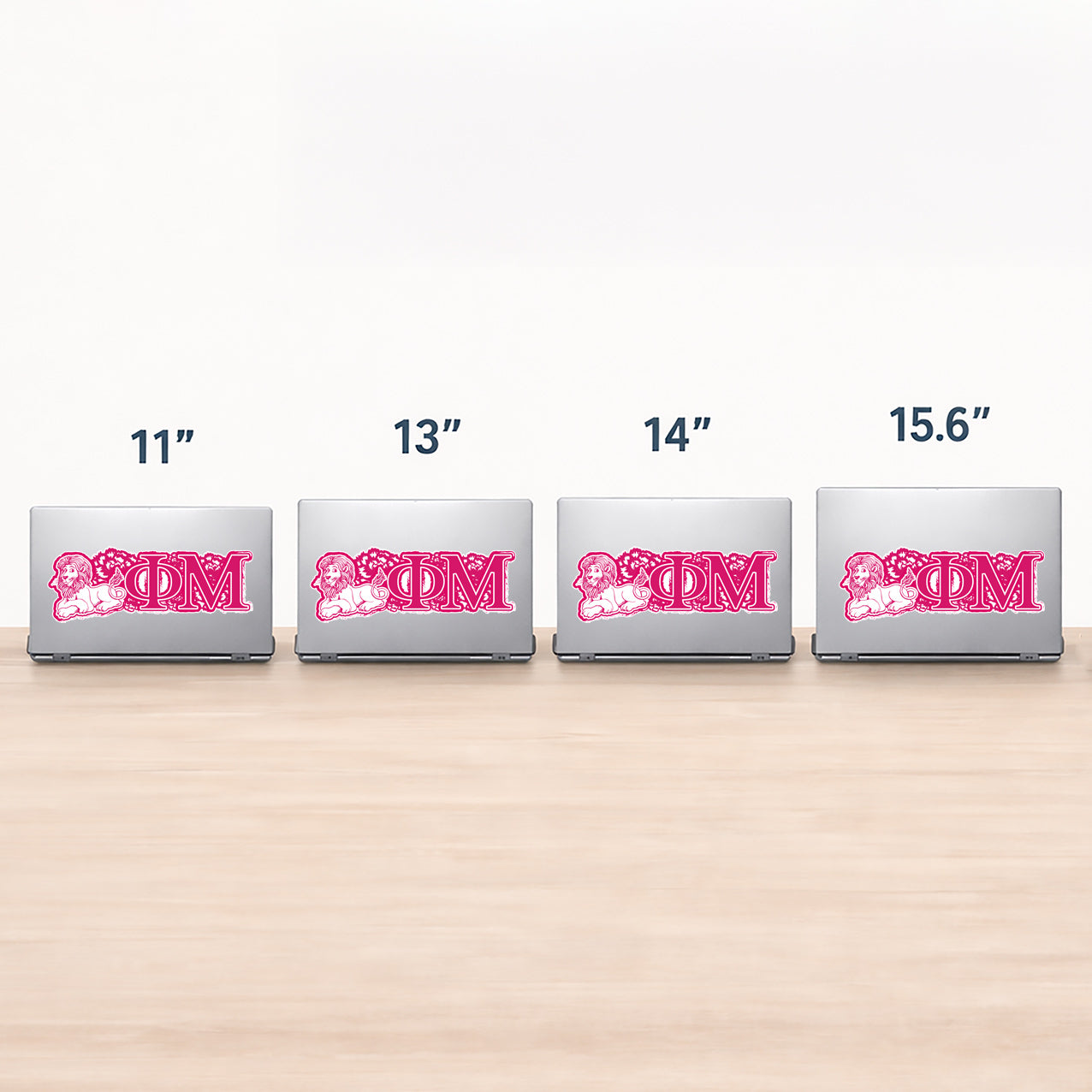 Phi Mu Laptop Jumbo Sticker/Decal