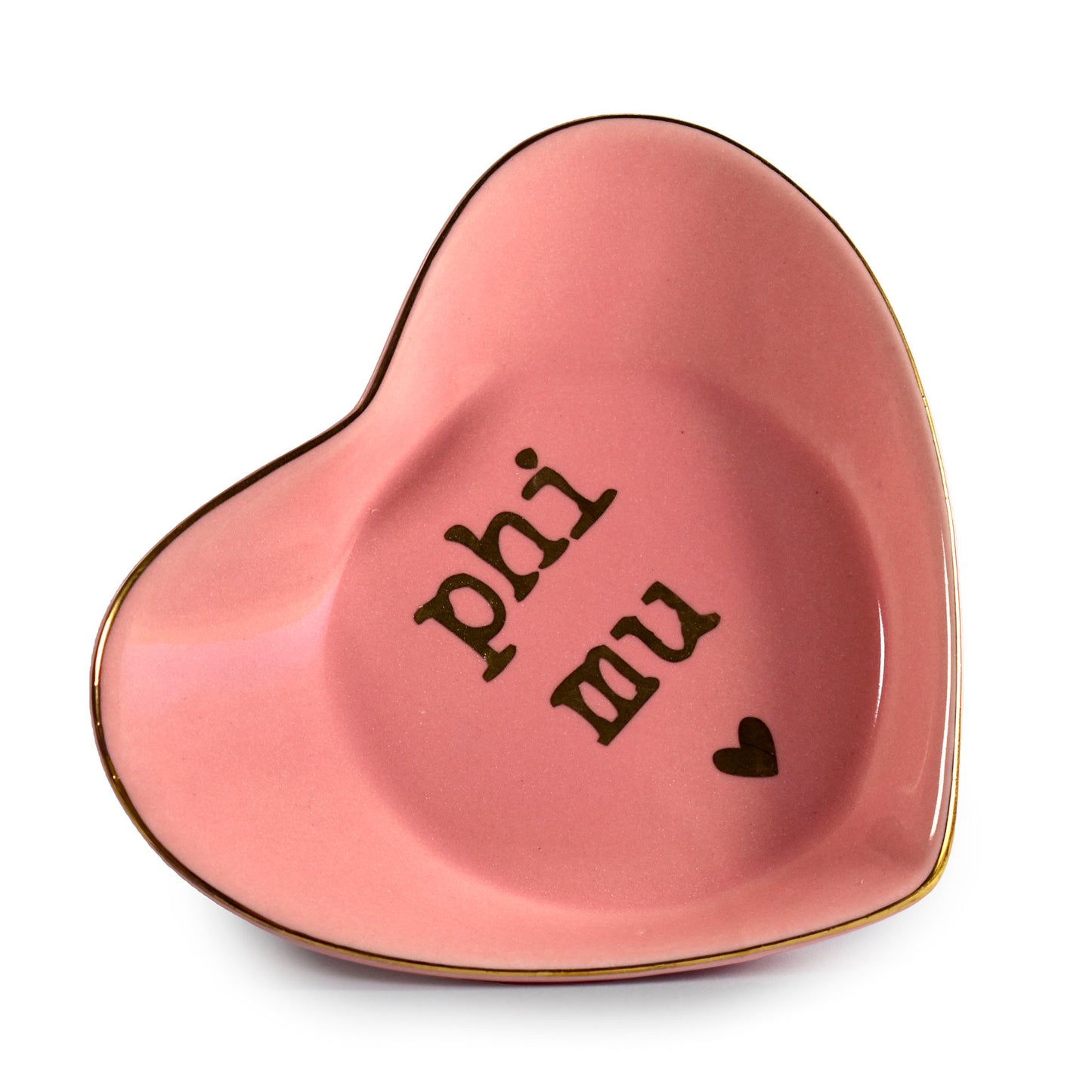 Phi Mu Ceramic Ring Dish