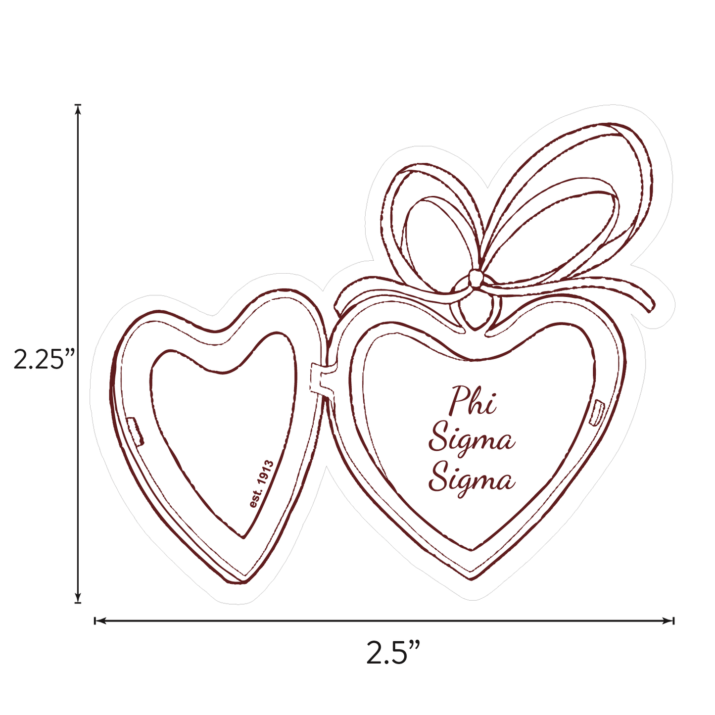 Phi Sigma Sigma Sticker Sheet- Teddy Bears and Sisterhood Love Theme