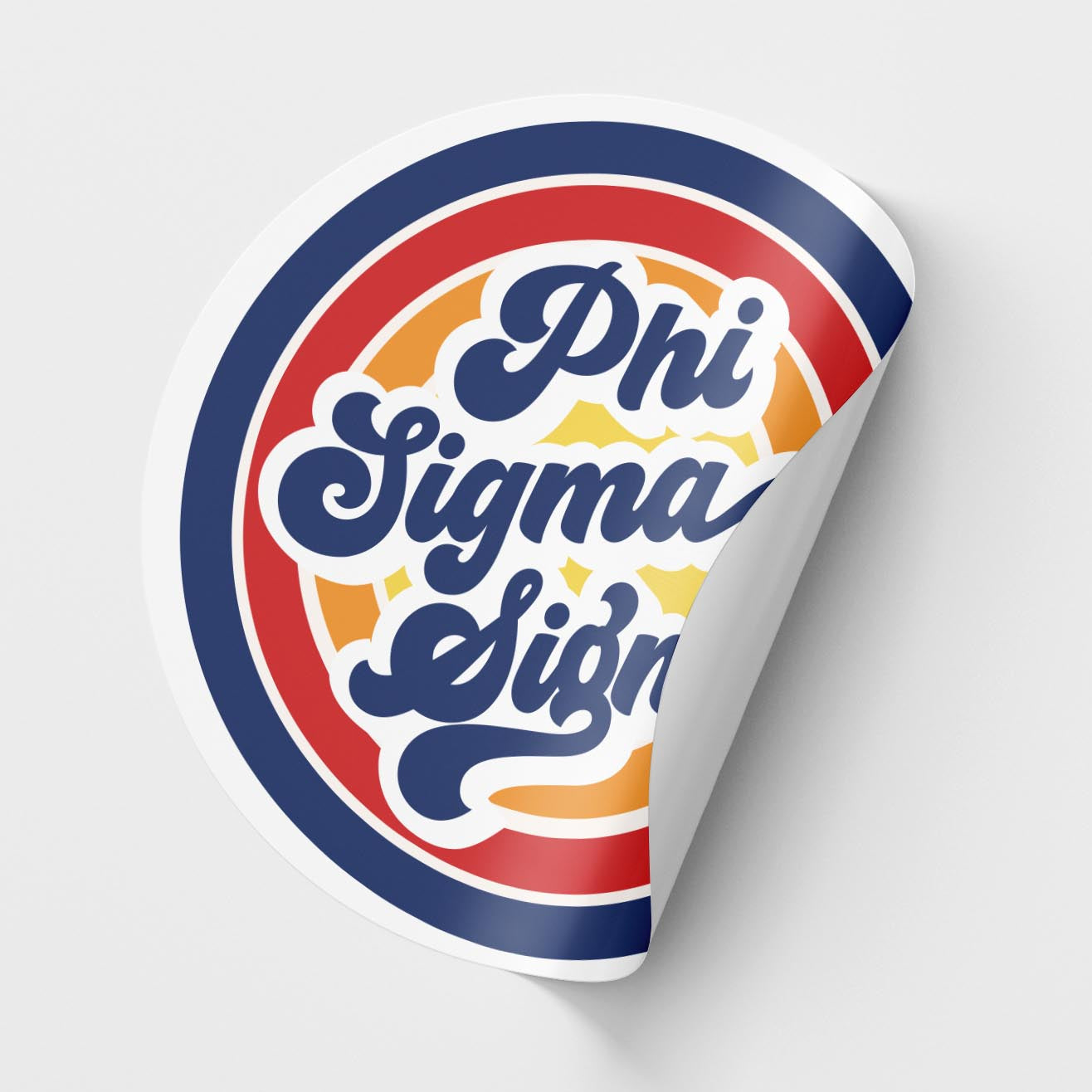 Phi Sigma Sigma <br> Retro Sticker Sheet