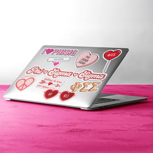 Phi Sigma Sigma- Sticker Sheet- Love Theme