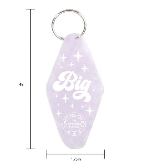 Big - Vintage Motel Keychain - Purple