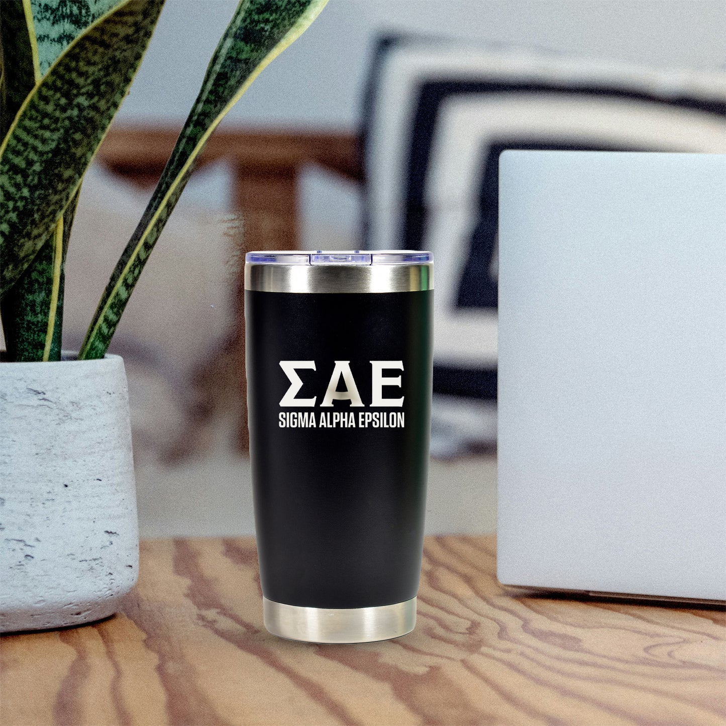 Sigma Alpha Epsilon 20 oz. Insulated Tumbler with Greek Letters