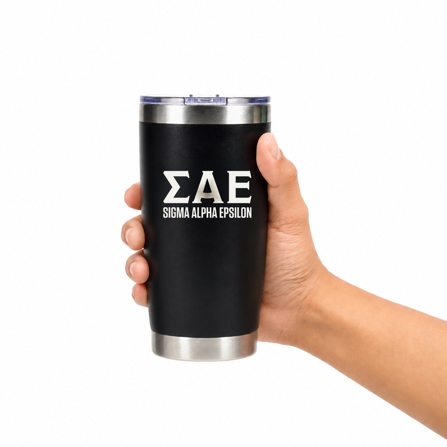 Sigma Alpha Epsilon 20 oz. Insulated Tumbler with Greek Letters