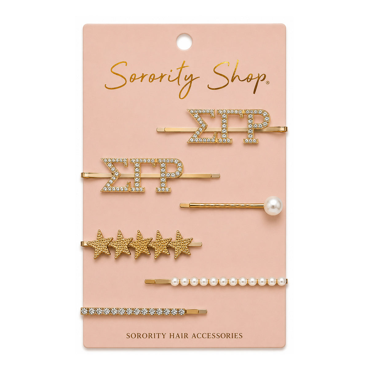 Sigma Gamma Rho Sorority Hair Clips