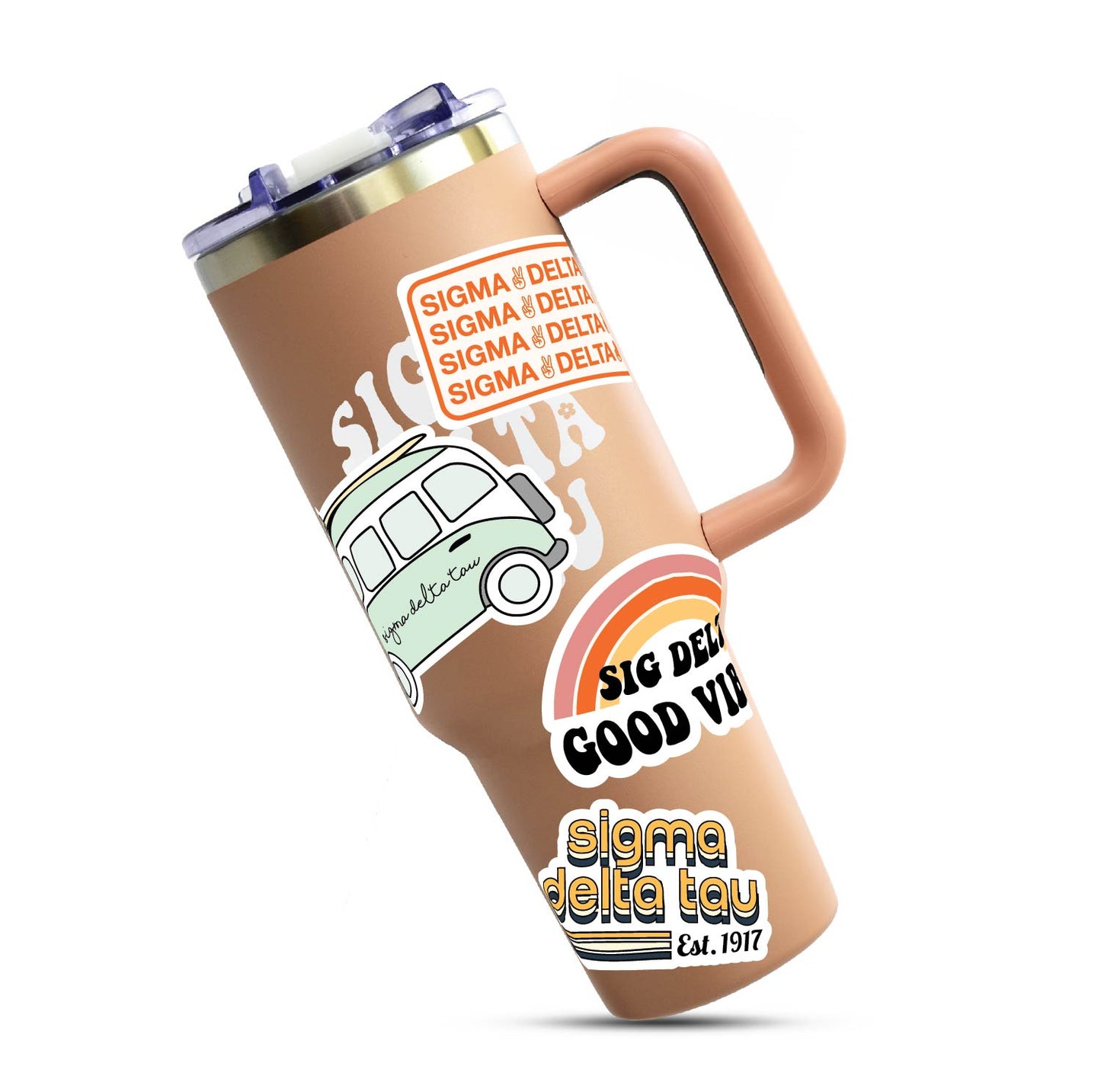 Sigma Delta Tau <br> Retro Sticker Sheet