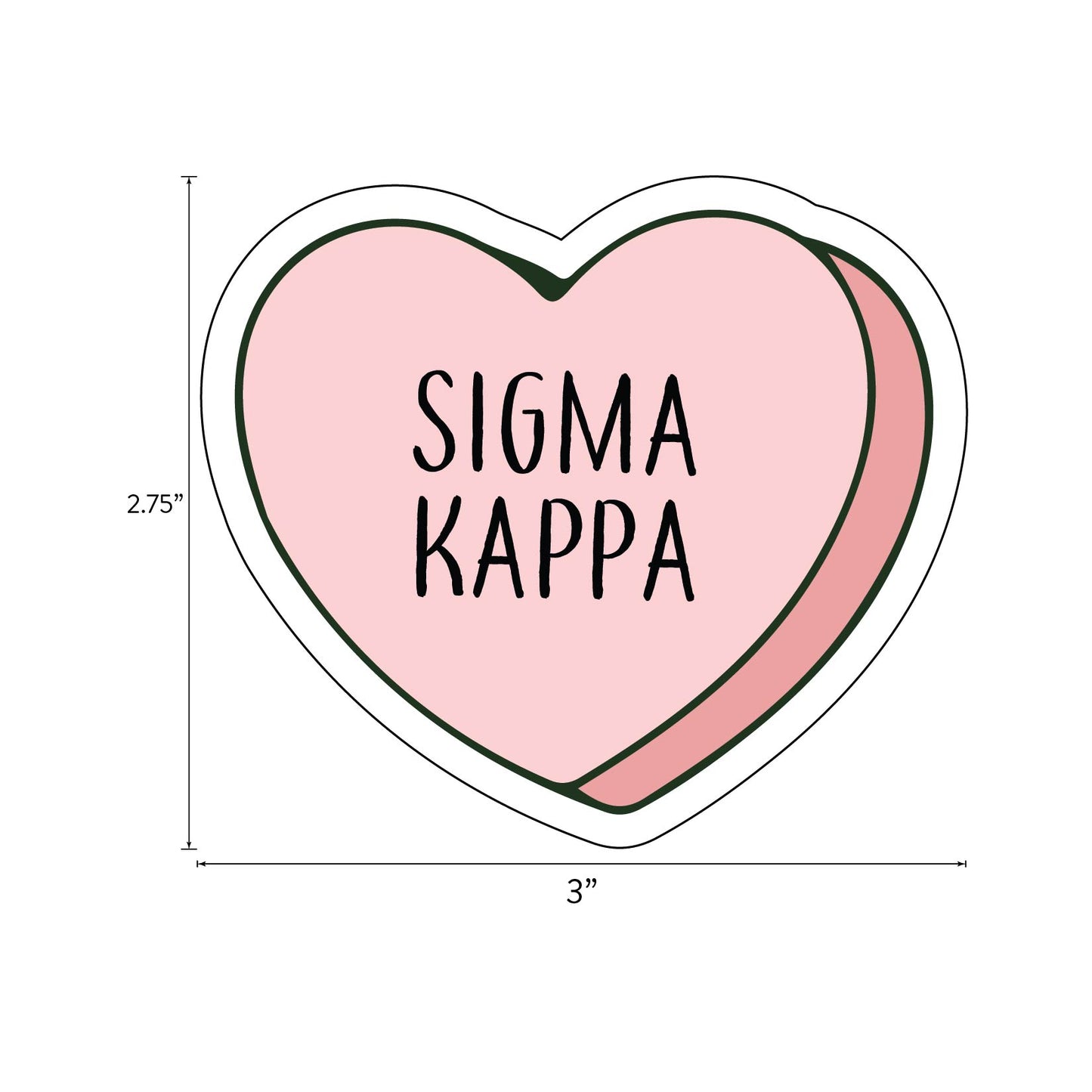 Sigma Kappa- Sticker Sheet- Love Theme