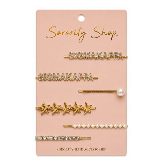 Sigma Kappa Sorority Hair Clips